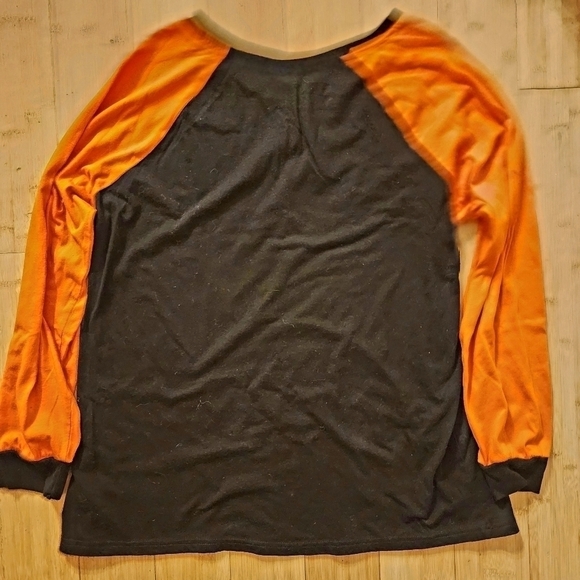 Way to Celebrate Women's Glow in the Dark Halloween Long Sleeve T-Shirt L XL EUC - Picture 4 of 8